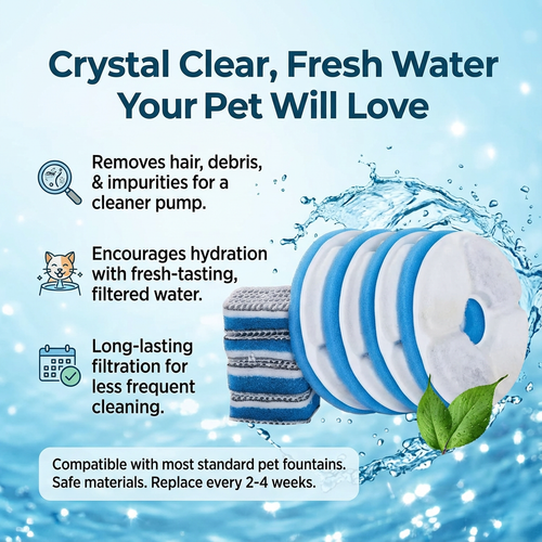 AquaNapf™ | Replacement Filter Set – Continuous Clean Water (4 Filters)